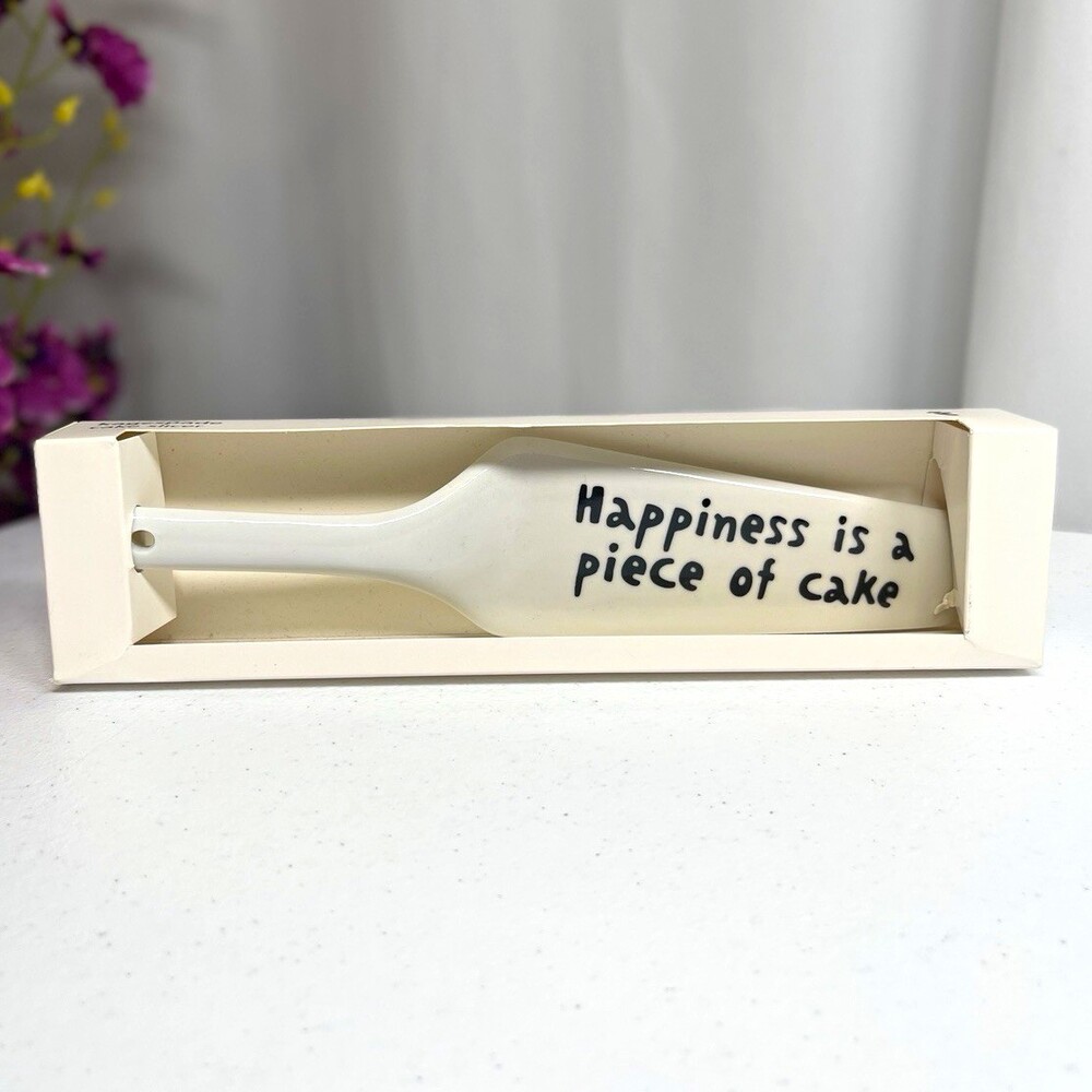 Flying Tiger Kagespade Porcelain Cake Slicer Server Happiness Piece of Cake NIB